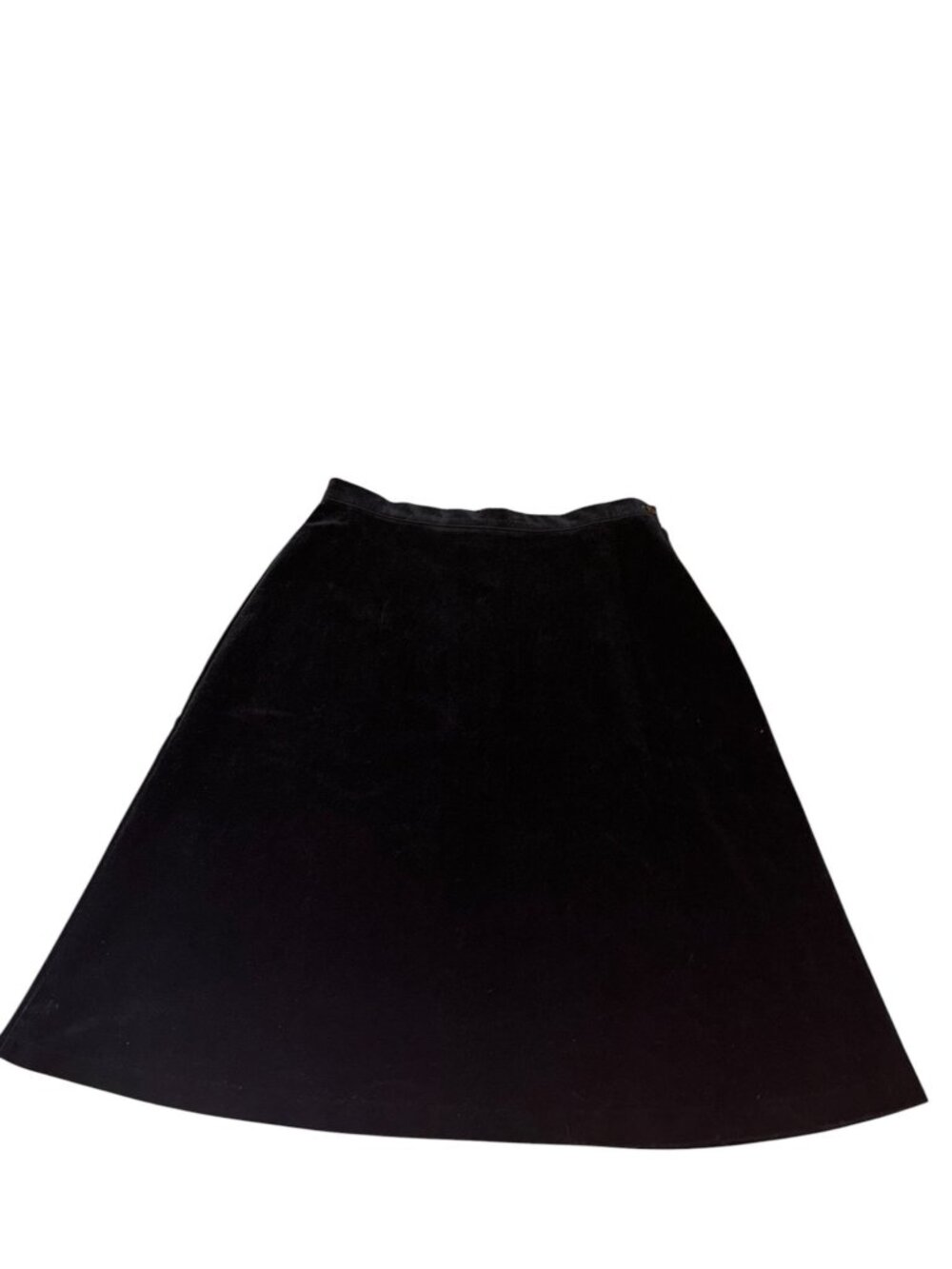 Vintage Nikki 15/16 Black Velvet Skirt A-Line
